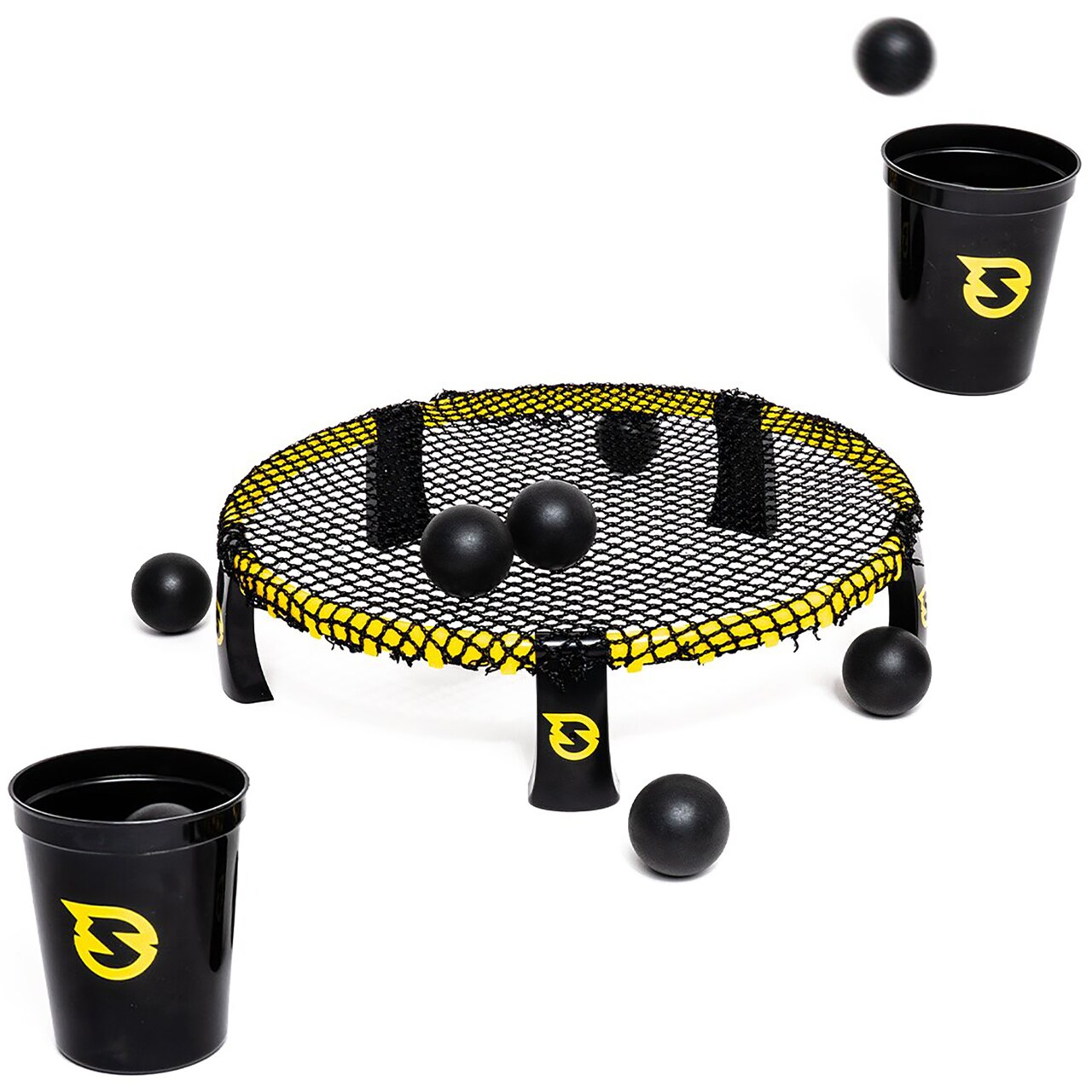 Spikeball: Spikepong Mini Game - Tabletop Indoor Party Game, Bounce Balls On The Net To Land In The Cups, Head-To-Head Competitive Family-Friends Play